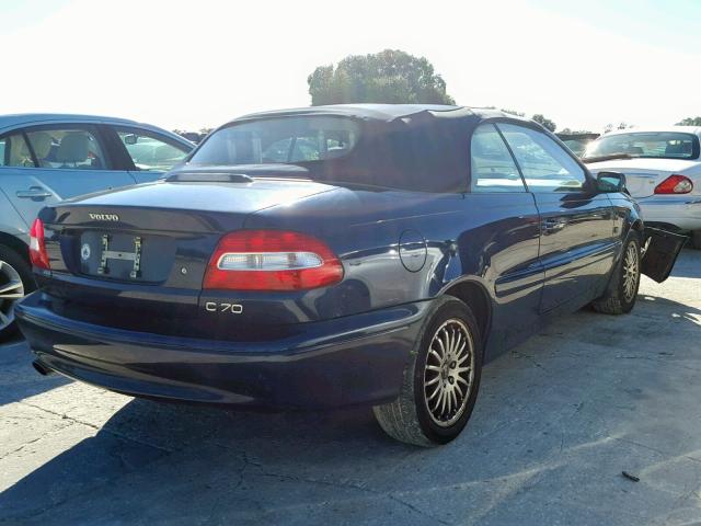 YV1NC63D94J061677 - 2004 VOLVO C70 LPT BLUE photo 4