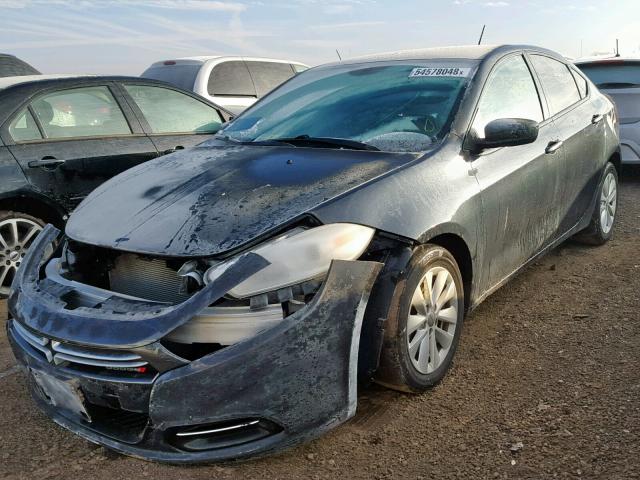 1C3CDFDH5ED867239 - 2014 DODGE DART SE AE BLACK photo 2