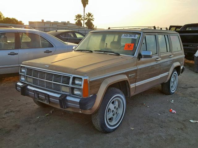 1JCMT7543JT076842 - 1988 JEEP WAGONEER L TWO TONE photo 2