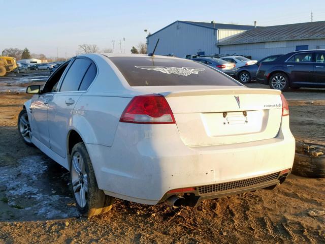 6G2ER57789L226348 - 2009 PONTIAC G8 WHITE photo 3