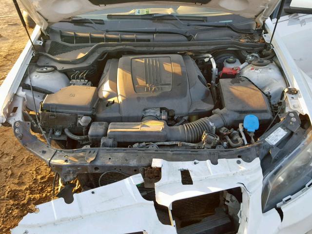 6G2ER57789L226348 - 2009 PONTIAC G8 WHITE photo 7