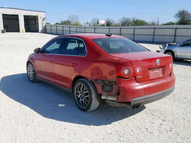 3VWWJ71K96M760978 - 2006 VOLKSWAGEN JETTA GLI RED photo 3