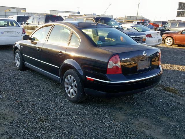 WVWPD63B33E404985 - 2003 VOLKSWAGEN PASSAT GLS BLACK photo 3