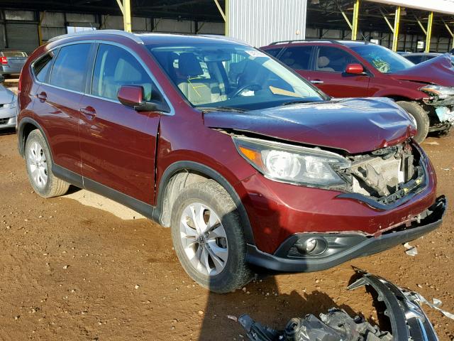 5J6RM4H70DL083030 - 2013 HONDA CR-V EXL BURGUNDY photo 1