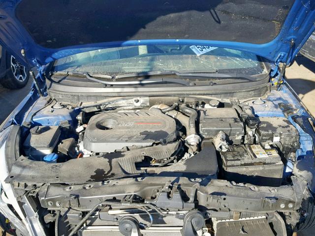 5NPE34ABXHH437409 - 2017 HYUNDAI SONATA SPO BLUE photo 7