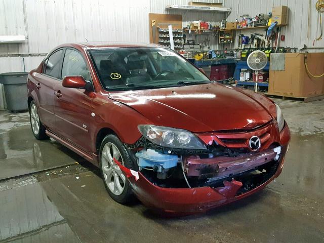 JM1BK323981130943 - 2008 MAZDA 3 S RED photo 1