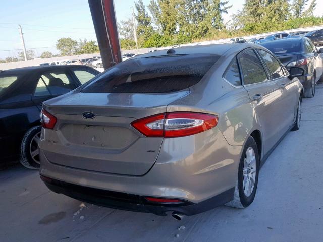 3FA6P0G73FR219090 - 2015 FORD FUSION S GOLD photo 4