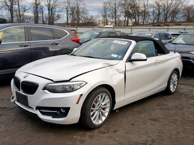 WBA1L9C55GV325213 - 2016 BMW 228 XI WHITE photo 2