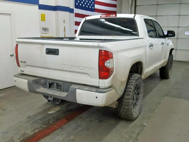 5TFAY5F10JX750825 - 2018 TOYOTA TUNDRA CRE WHITE photo 4