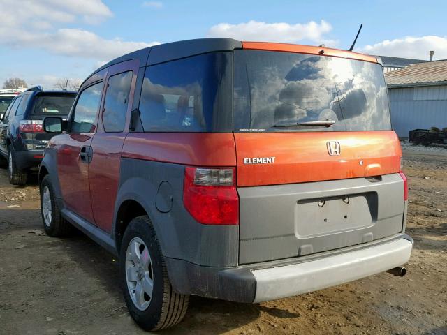 5J6YH28625L006768 - 2005 HONDA ELEMENT EX ORANGE photo 3