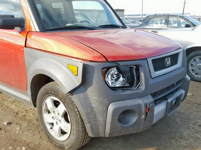 5J6YH28625L006768 - 2005 HONDA ELEMENT EX ORANGE photo 9