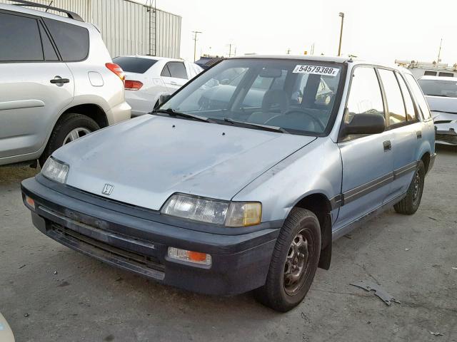 JHMEE2859LS011508 - 1990 HONDA CIVIC BLUE photo 2