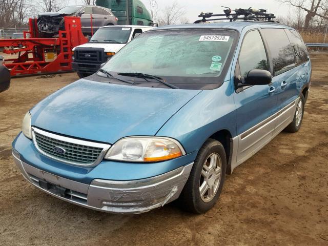 2FMZA53473BA61022 - 2003 FORD WINDSTAR S BLUE photo 2