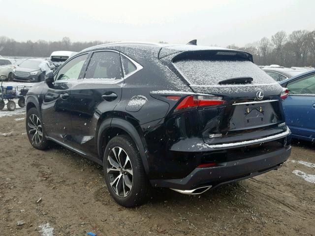 JTJBARBZ2H2096748 - 2017 LEXUS NX 200T BLACK photo 3