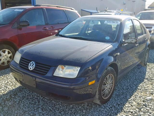 3VWSK69M82M189764 - 2002 VOLKSWAGEN JETTA GLS BLUE photo 2