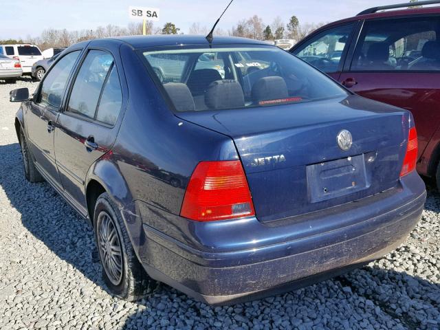 3VWSK69M82M189764 - 2002 VOLKSWAGEN JETTA GLS BLUE photo 3