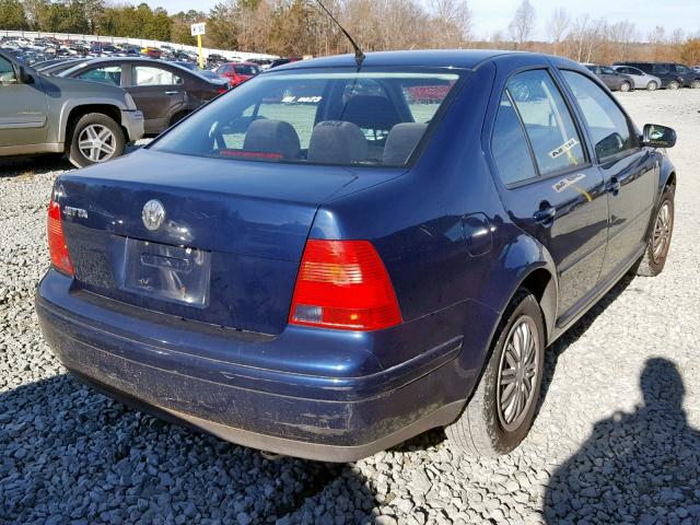 3VWSK69M82M189764 - 2002 VOLKSWAGEN JETTA GLS BLUE photo 4