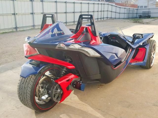 57XAAPFA5H8123761 - 2017 POLARIS SLINGSHOT BLUE photo 8
