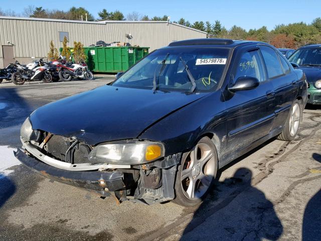 3N1AB51D83L720881 - 2003 NISSAN SENTRA SE- BLACK photo 2