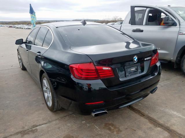 WBAFR9C59DDX80457 - 2013 BMW 550 I BLACK photo 3