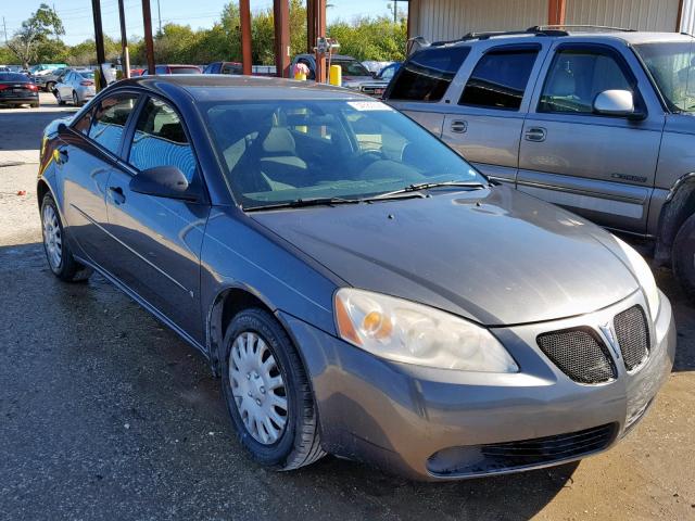 1G2ZF55B564284521 - 2006 PONTIAC G6 SE GRAY photo 1