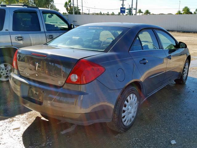 1G2ZF55B564284521 - 2006 PONTIAC G6 SE GRAY photo 4