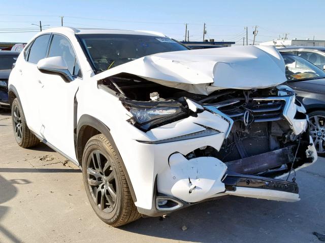 JTJYARBZ9F2000573 - 2015 LEXUS NX 200T WHITE photo 1