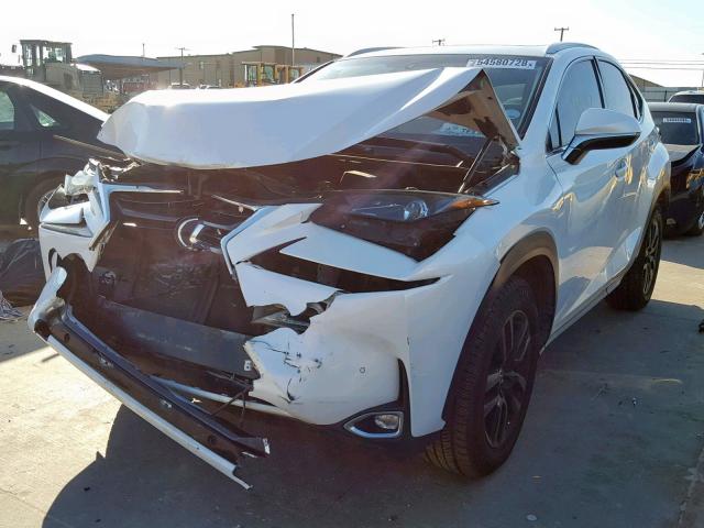 JTJYARBZ9F2000573 - 2015 LEXUS NX 200T WHITE photo 2