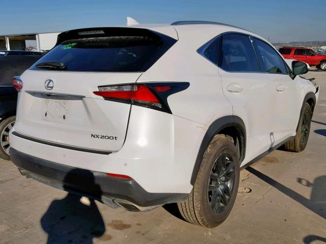 JTJYARBZ9F2000573 - 2015 LEXUS NX 200T WHITE photo 4