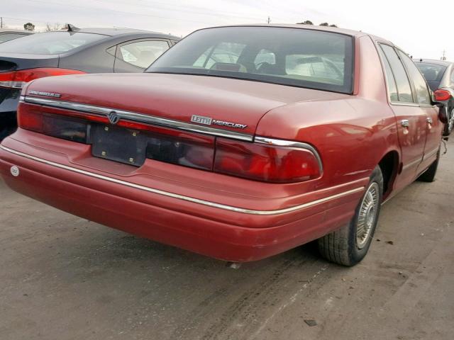 2MELM74W6VX716188 - 1997 MERCURY GRAND MARQ BURGUNDY photo 4