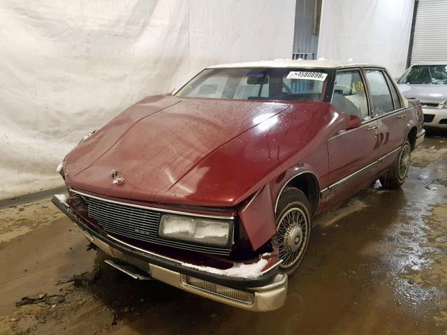 1G4HP54C6KH429739 - 1989 BUICK LESABRE CU MAROON photo 2