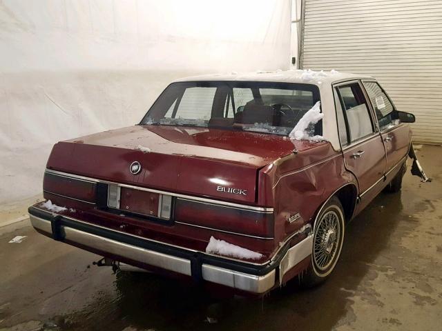 1G4HP54C6KH429739 - 1989 BUICK LESABRE CU MAROON photo 4