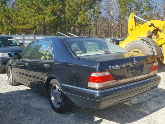 WDBGA43G3VA340545 - 1997 MERCEDES-BENZ S 420 BLACK photo 3