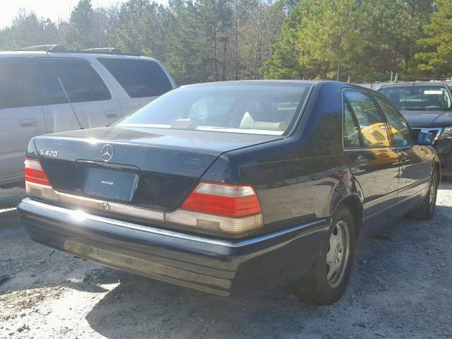 WDBGA43G3VA340545 - 1997 MERCEDES-BENZ S 420 BLACK photo 4