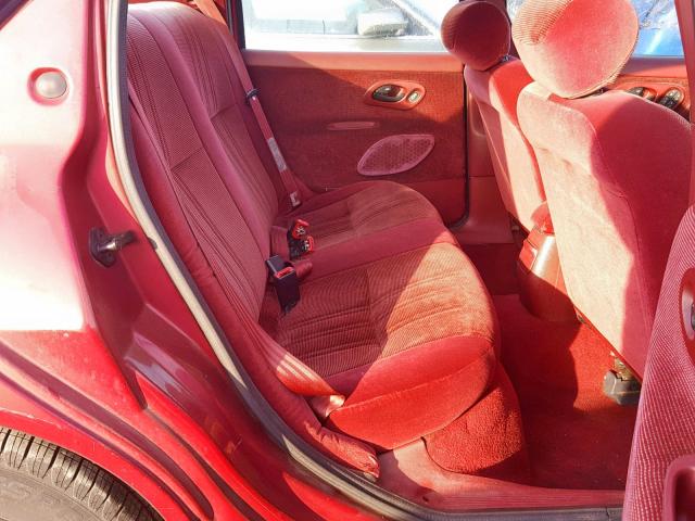 1FALP6538SK181067 - 1995 FORD CONTOUR GL ბურგუნდია ფოტო 6