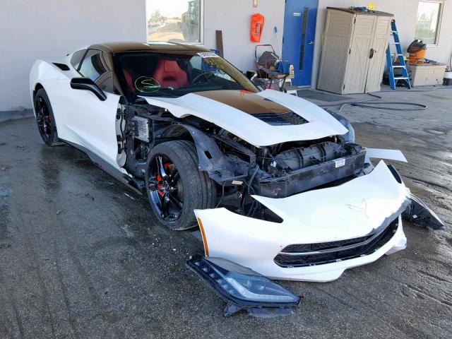 1G1YB2D77G5118505 - 2016 CHEVROLET CORVETTE S WHITE photo 1