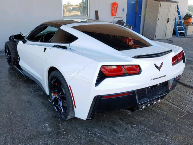 1G1YB2D77G5118505 - 2016 CHEVROLET CORVETTE S WHITE photo 3