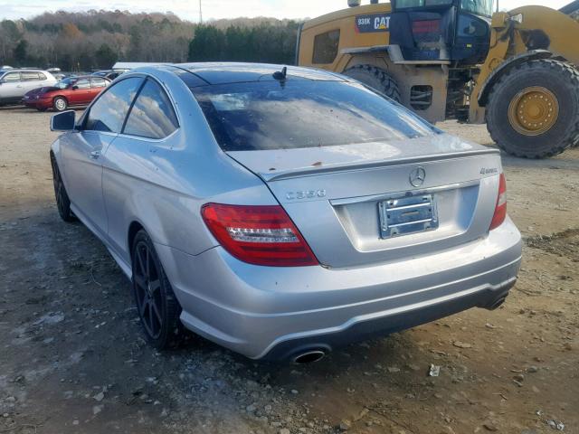 WDDGJ8JB5CF900345 - 2012 MERCEDES-BENZ C 350 4MAT SILVER photo 3