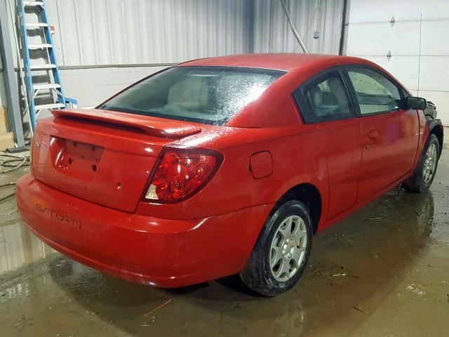 1G8AM12F13Z166098 - 2003 SATURN ION LEVEL RED photo 4