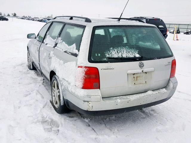 WVWLH63B21E033379 - 2001 VOLKSWAGEN PASSAT GLX 银色 照片 3