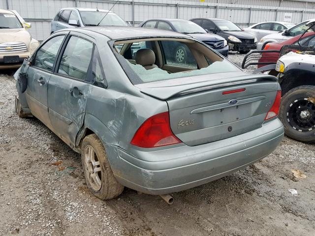 1FAFP38343W105105 - 2003 FORD FOCUS ZTS GREEN photo 3