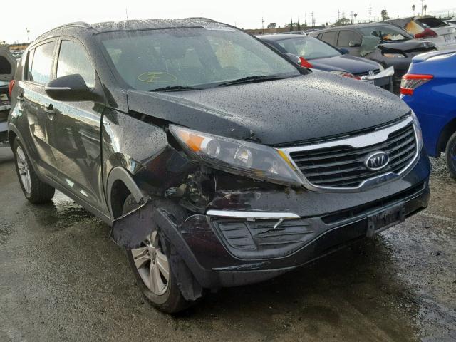 KNDPBCA2XB7173335 - 2011 KIA SPORTAGE L BLACK photo 1