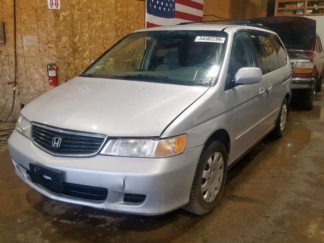 2HKRL18681H505804 - 2001 HONDA ODYSSEY EX SILVER photo 2