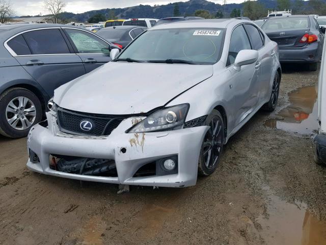 JTHBK262862014246 - 2006 LEXUS IS 250 SILVER photo 2