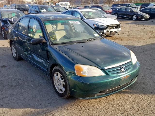 2HGES16221H610110 - 2001 HONDA CIVIC DX GREEN photo 1