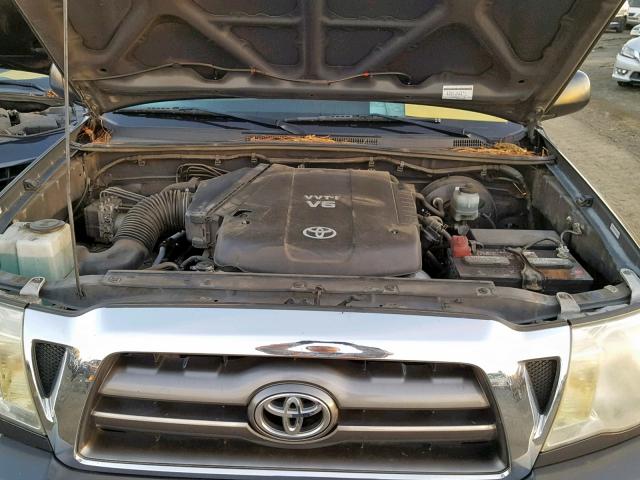 5TETU62N19Z604294 - 2009 TOYOTA TACOMA PRE GRAY photo 7