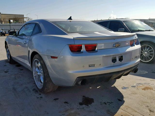 2G1FK1EJXB9100085 - 2011 CHEVROLET CAMARO 2SS SILVER photo 3