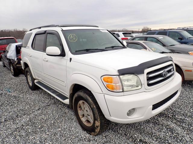 5TDBT48AX1S016922 - 2001 TOYOTA SEQUOIA LI WHITE photo 1