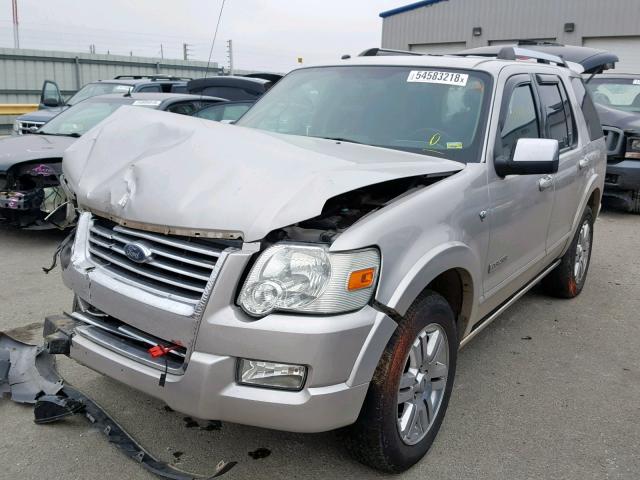 1FMEU75887UA94466 - 2007 FORD EXPLORER L SILVER photo 2