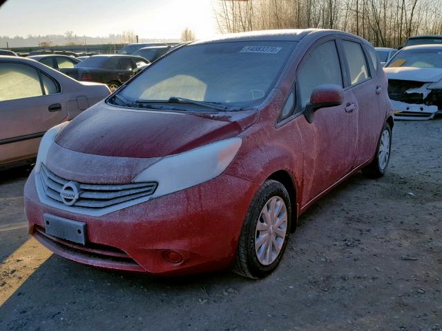 3N1CE2CP9EL376258 - 2014 NISSAN VERSA NOTE RED photo 2